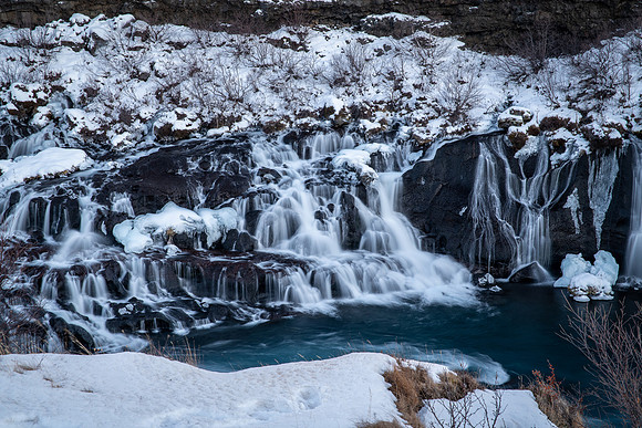 Hraunfossar Waterfalls